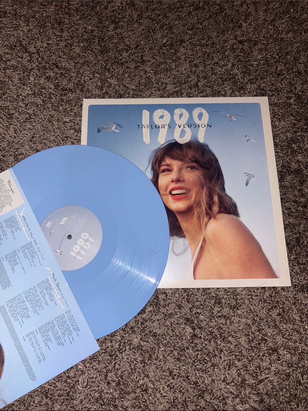 Taylor Swift Light Blue 1989 Vinyl Record